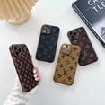 thumbnail image 3 of Funda De Cuero De Agujero Fino De Flor Antigua Adecuada Para iPhone 14 Pro 13 11 promax 12 7 8 plus, 3 of 4