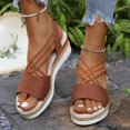 thumbnail image 5 of Wovix Sandals For Women Orthopedic Platform Wedge Shoes Summer Dressy Flat Open Toe Shoes Casual Daily Wear, 5 of 9
