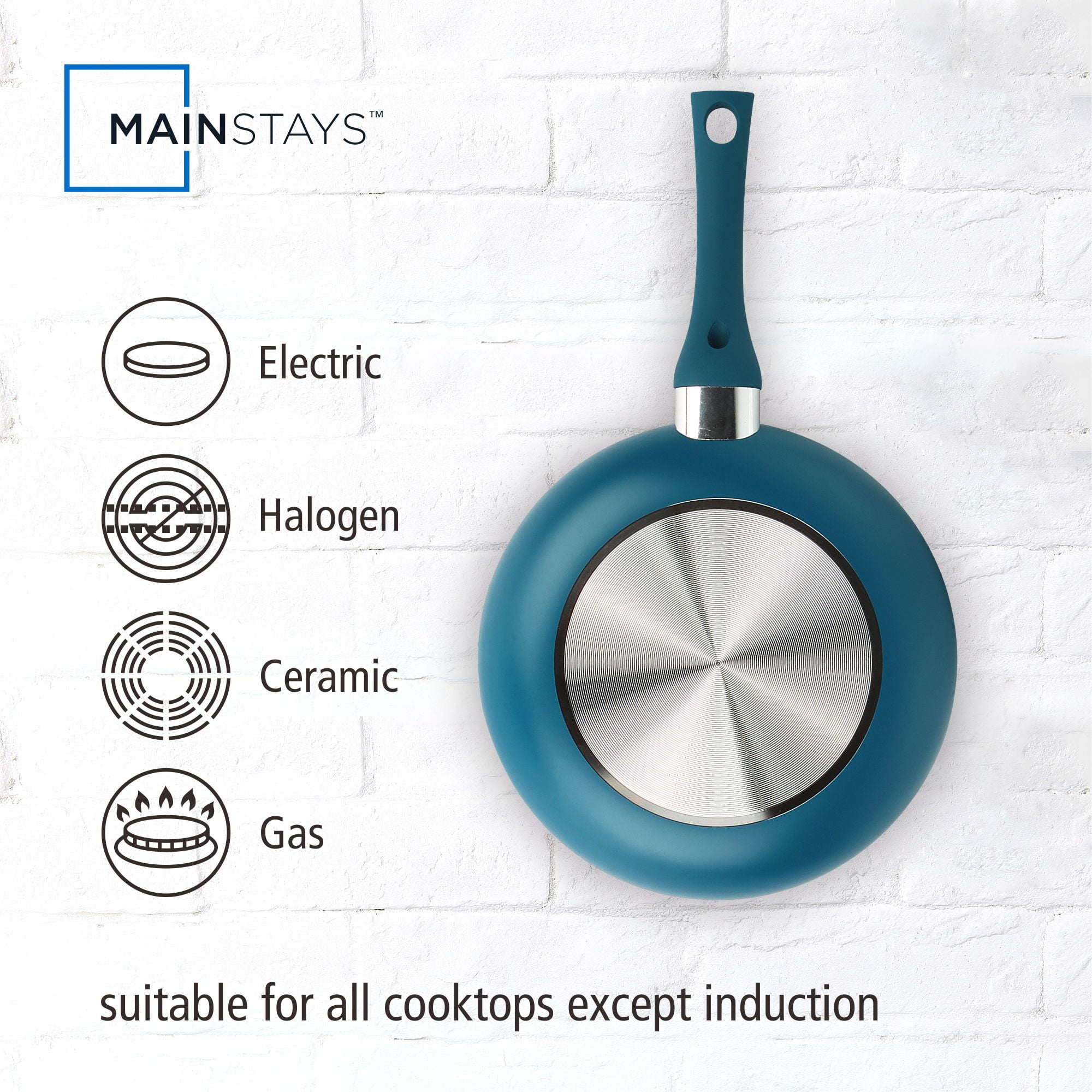 (4 pack) Mainstays Ceramic Aluminum 10 inch Frypan Corsair