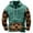 Green, variant on BiZtdJrK Men Vintage Print Hoodie Western Aztec Ethnic Clothing Casual Long Sleeve Pullover Sweatshirts Oversized Fashion Country Sweatshirt Cyber And Monday Sales Khaki M