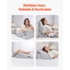 thumbnail image 4 of VEVOR Almohada de Cuña, Ortopedica Ajustable, de Espuma de Alta Densidad 25D y Funda Suave y Lavable, para Reflujo Ácido, Dolor de Espalda y Alivio de Ronquidos, Gris Claro, 56 x 56 x 30,5 cm, 4 of 9