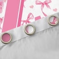 thumbnail image 4 of Castle Fairy Girls Alphabet Z Blackout Curtains Set of 2 (52x84 Each),Personalized Initial Window Curtains,Pink Bow Curtains and Drapes,Ultra Soft Home Decor, 4 of 6