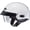 White, variant on Hjc Helmets IS-Cruiser Solid Helmet (Small, Black)