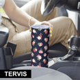 thumbnail image 6 of Pioneer Flower Floral Print Pattern 20oz Skinny Tumbler with Straw & Lid, Double Wall Vacuum Insulated Cup, Leak-Proof, Cup Holder Friendly, Hot 6H Cold 12H, 6 of 6