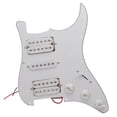 thumbnail image 4 of Guitar Pickguard, Five Way Switch, Professional Vintage Metal Pickup Bridge Set, HSH white, 4 of 9