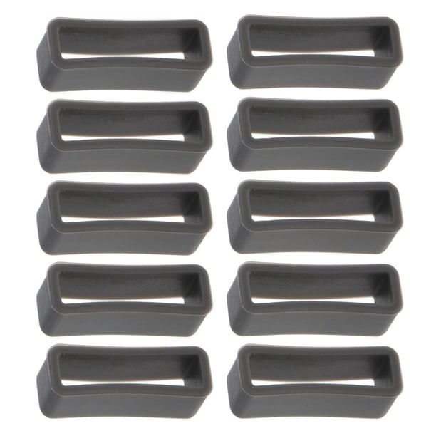 Sostenedor Bucle para Correa de Reloj 10 Pedazos 10 piezas 24 mm Dunkelgrau