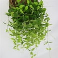 thumbnail image 1 of pitrice Artificial Hanging Plant Plastic Leaf Garland Home Wall Mounted artificial Plant Vine Simulation Rattan, 1 of 8