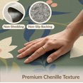 thumbnail image 5 of ODIKA 8'x10' Green Muted Elegance with Floral Accents Washable Area Rug Vintage Inspired Botanical Design, Perfect for Any for Dining Room, Large Office, Lounge, Non-Slip Chair-Friendly Mat, 5 of 6
