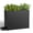 Black, variant on Gonicha Outdoor Planter Box with Removable Drip Tray, All-Weather Large Rectangular Planter for Outdoor & Indoor, Black