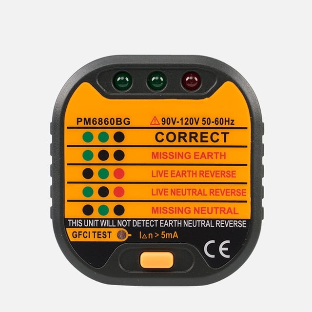 Outlet Socket Tester Detector Circuit Polarity Voltage Plug Breaker Groundswitch