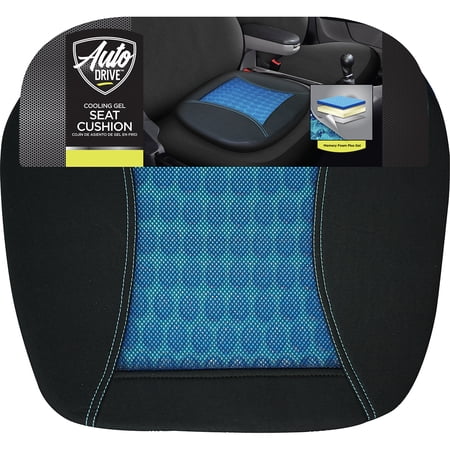 AUTO DRIVE 40277WDI GEL AND MEMORY FOAM POSTERIOR CUSHION, BLACK, 1.68 LBS