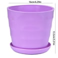 thumbnail image 3 of Dsseng Pot de Fleurs en Plastique Coloré pour Décoration Intérieure, Cactus, Succulentes, 3 of 5