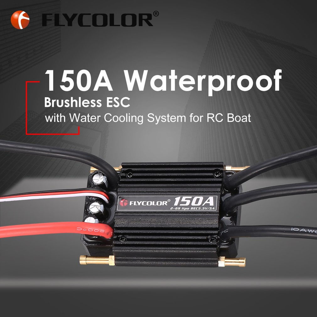 Flycolor Waterproof 150A Brushless ESC Controller+5.5V/5A BEC for RC Boat G8Y2 