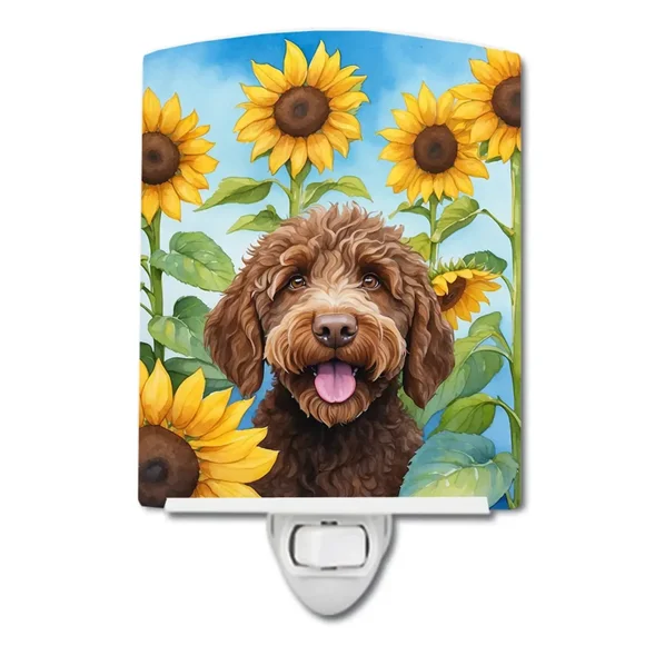 Labradoodle Ceramic Night Light