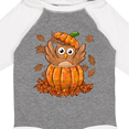 thumbnail image 4 of Inktastic Owl in a Pumpkin- cute for Halloween and Thanksgiving Boys or Girls Long Sleeve Baby Bodysuit, 4 of 5