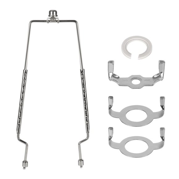 8 9 10 11 Soporte de arpa para pantalla de lámpara de 12 pulgadas ALUcSET Kit de arpa de lámpara ajustable que se adapta tanto a la varilla de lámpara estándar como a la base de luz E14 E26 E27 UNO Fi