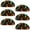 Multicolored 3, variant on PhooArto 6 Pcs Cup Drawer Pulls, Human Heart Heartbeat Pattern Shell Shape Handles Cabinet Knobs for Dresser Cupboard Closet Wardrobe with Screws