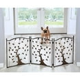 thumbnail image 6 of ETNA 3-Panel Foldable Dog Gate Freestanding Dog Gate Metal Tri-Fold Tree of Life, 6 of 8