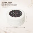 thumbnail image 2 of Fuzoiu Forest Flora and Insects Print Portable Jewelry Box,Round Mini Leather Travel Jewelry Case,Small Travel Jewelry Organizer,Jewelry Holder for Ring Necklace Earring for Women Girls-White, 2 of 7