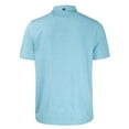 thumbnail image 3 of Men's-Cutter & Buck  Heather Powder Blue New York City FC Big & Tall Forge Eco Heather Stripe Stretch Recycled Polo, 3 of 3