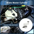 thumbnail image 2 of Unique Bargains Brake Master Cylinder with Reservoir No.585100X010 for HYUNDAI I10 2007-2010 Hydraulic Master Cylinder Silver Tone White Aluminum Alloy Plastic 1 Pcs, 2 of 7
