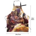 thumbnail image 5 of The Flash Adjustable Bib Apron, Waterdrop Resistant Aprons with 2 Pockets Cooking Kitchen Aprons for Women Men Chef, 5 of 8