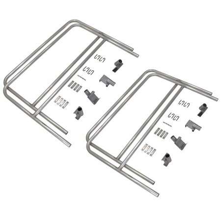 Vestil Manufacturing AWR-HR-16-RF 16 ft. Rail Retro Fit Aluminum Walk Ramp