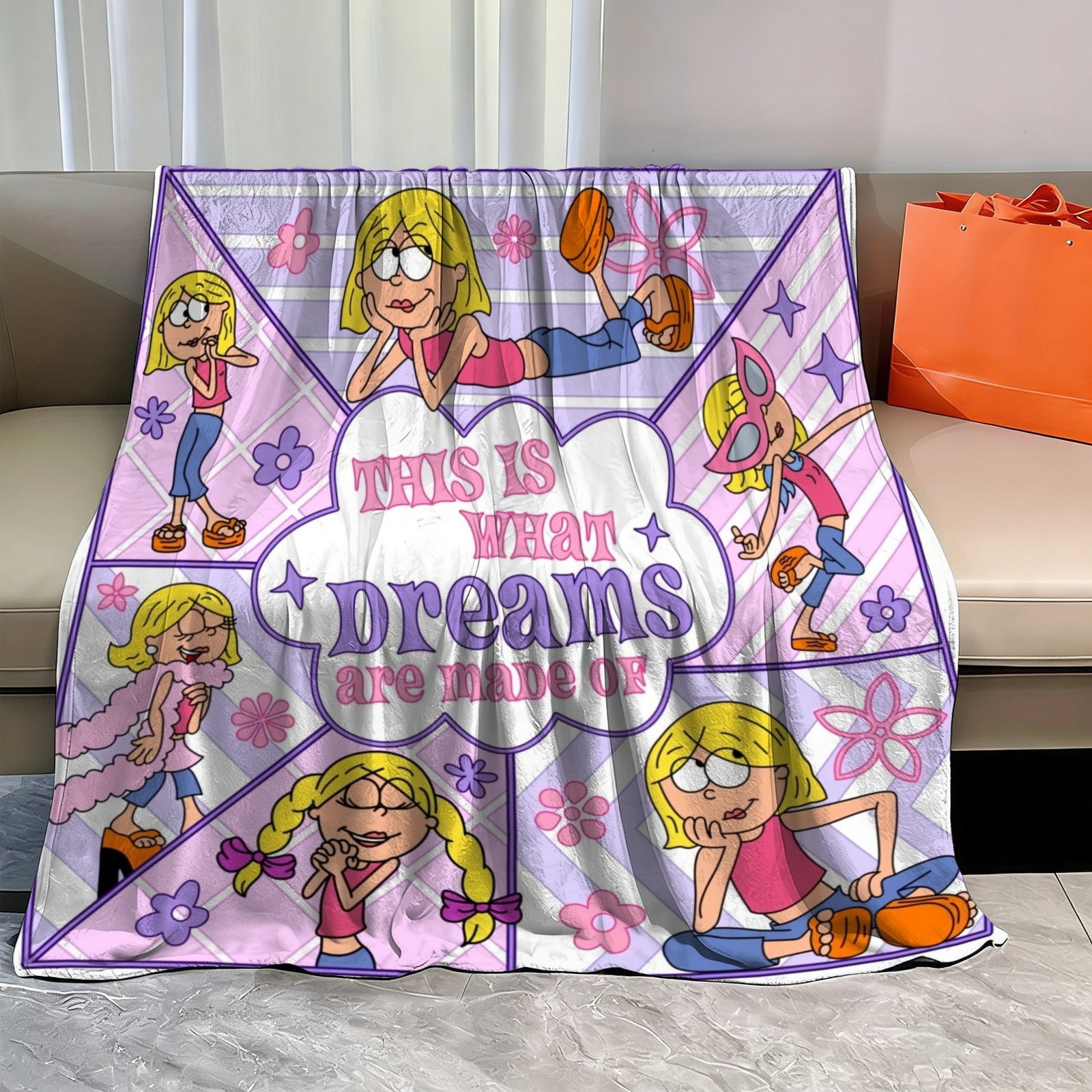 Lizzie Mcguire Banner Throw Blanket Gifts for Fans Lover Girls Boys Women Present Hoodie Him Bed 30"x40"
