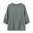 thumbnail image 4 of Sexlip Women's Top Comfortable Wear Everyday Versatile Wear Easy Care Fabric Fashion Forward Modern Style Classic Design Green XL, 4 of 7
