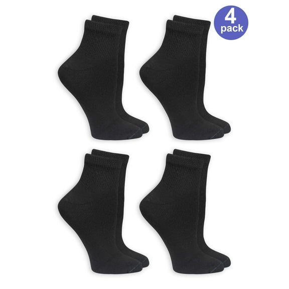 Dr.Scholl's Women's Relaxed Fit Ankle Socks, 4 Pack