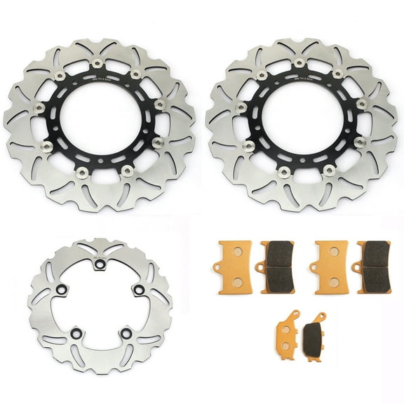 Front Rear Brake Discs Rotors Pads For YAMAHA YZF-R6 05-16 YZF R6 2005-2016 2006 2007 2008 2009 2010