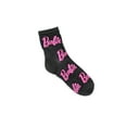 thumbnail image 3 of Barbie Women's Semi Sheer Mid-Crew Socks, 2-Pack, Shoe Sizes 4-10, 3 of 4