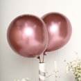 thumbnail image 2 of Efavormart 5 Pack | 18" Chrome Pink Metallic Latex Balloons, Helium Party Balloons, 2 of 10