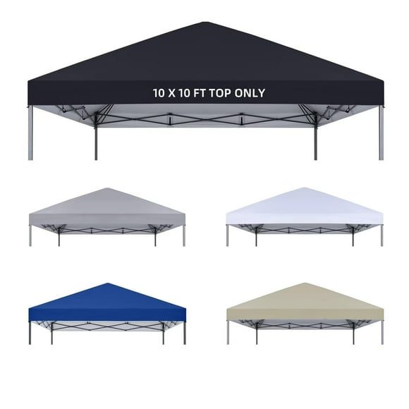 Cubierta de Repuesto para Toldo 10x10 pies Impermeable de Poliéster 420D