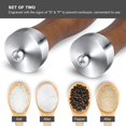 thumbnail image 4 of 8in Salt and Pepper Grinder Set - Wooden Salt and Pepper Mill Shaker Easy Adjustable Ceramic, 4 of 5