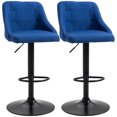 thumbnail image 1 of HOMCOM Tabourets de Bar Hauteur Comptoir Lot de 2, Tabourets de Cuisine Pivotants Réglables, 1 of 10