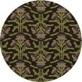 thumbnail image 1 of Ahgly Company Indoor Round Patterned Midnight Gray Area Rugs, 6' Round, 1 of 6