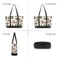 thumbnail image 6 of FORMRS Canvas Laptop Tote Bag for Women with 15.6" Computer Compartments Shoulder Handbag, Plaid Deer, 6 of 7
