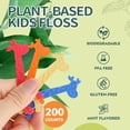 thumbnail image 4 of 200 Count Biodegradable Kids ers, Eco-Friendly Plant-Based Picks, No Fluoride BPA Free Cute Giraffe Dental Picks, No Plastics, Vegan Natural , Mild Mint, 4 of 4