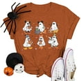 thumbnail image 4 of VILOVE Women Halloween Pumpkin T-Shirt Cute Ghost Graphic Shirt Spooky Season Tee Fall Graphic Short Sleeve Tee, 4 of 9