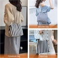 thumbnail image 6 of Women′s Tote Bag, Canvas Tote Bag for Women, Small Bucket Bag,Canvas Shoulder Bag Crossbody Bag Striped Pattern Beach Bag, 6 of 6