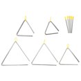 thumbnail image 4 of MOVTOTOP 5 Sets Triangle Musical Instrument Percussion Instrument Triangle Bell with Strikers for Kids, 4 of 8