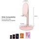 thumbnail image 2 of Soporte de teléfono para escritorio, soporte para teléfono celular, soporte ajustable para teléfono de escritorio, soporte para tableta, base para teléfono (ROSA), 2 of 5