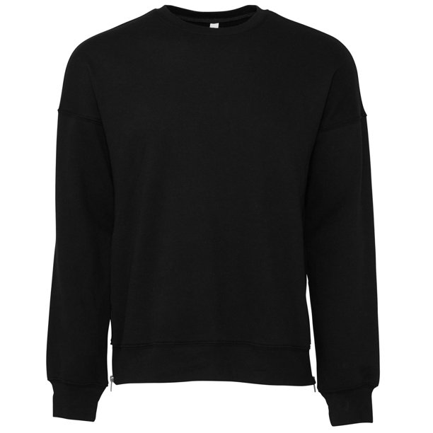 Bella + Canvas - Jersey Hombro Caído para Adultos Unisex (Negro DTG)