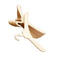 thumbnail image 3 of 10Pcs Mini Wooden Clothes Hanger Beige For Kid Decoration And Educational Activities, 3 of 8