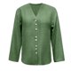 thumbnail image 5 of Camisas de Cuello de la Tripulación de Manga Corta para Mujeres Botón de Cuello en V Delantero de Manga Larga Mezcla de Ropa de Cama Abierta Casual Top, Camisas de Cuello de la Tripulación de Manga L, 5 of 5