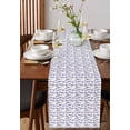 thumbnail image 4 of Lavender Floral Table Runner Cotton Linen 120 Inch Holiday Dresser Scarves, Summer Pastoral Flowers Botanical Tablerunner for Kitchen Coffee Dining Bedroom Living Room Dinner Scarf Décor 13''x120'', 4 of 9