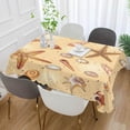 thumbnail image 4 of Coolnut Shell Starfish Painting Rectangle Tablecloth,Dinner Table Cover for Outdoor & Indoor Patio, Picnic, BBQ, Holiday Party 54x72In, 4 of 7