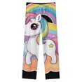 thumbnail image 4 of Rainbow Unicorn Winter Female Pants Flannel High Waist Women Pants Lady Warm Straight Leg Plush Trousers, 4 of 7