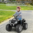 thumbnail image 2 of Resenkos 24V Kids Ride On Electric ATV, Ride On Toy Car for Kids 3-8 Boys & Girls Black, 2 of 8